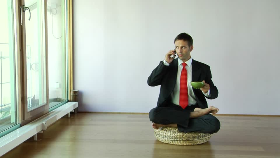 mobile phone during meditation