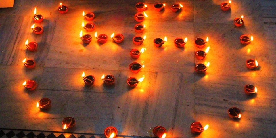 rishikul yogshala diwali celebration in india