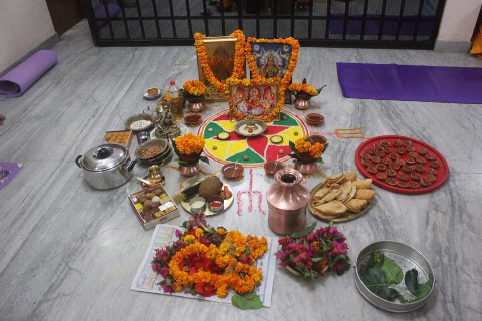 rishikul yogshala diwali celebration