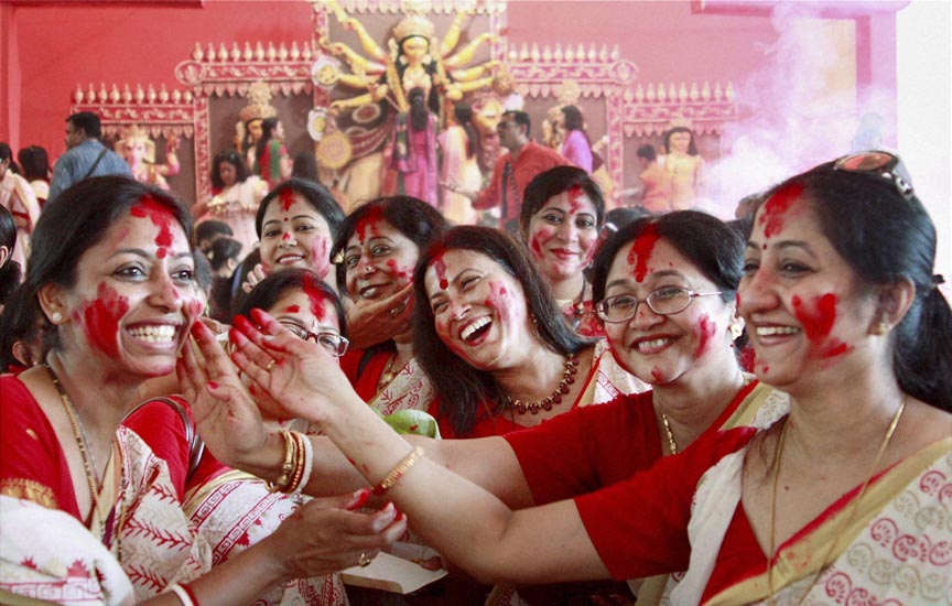 Durga puja celebrations in india