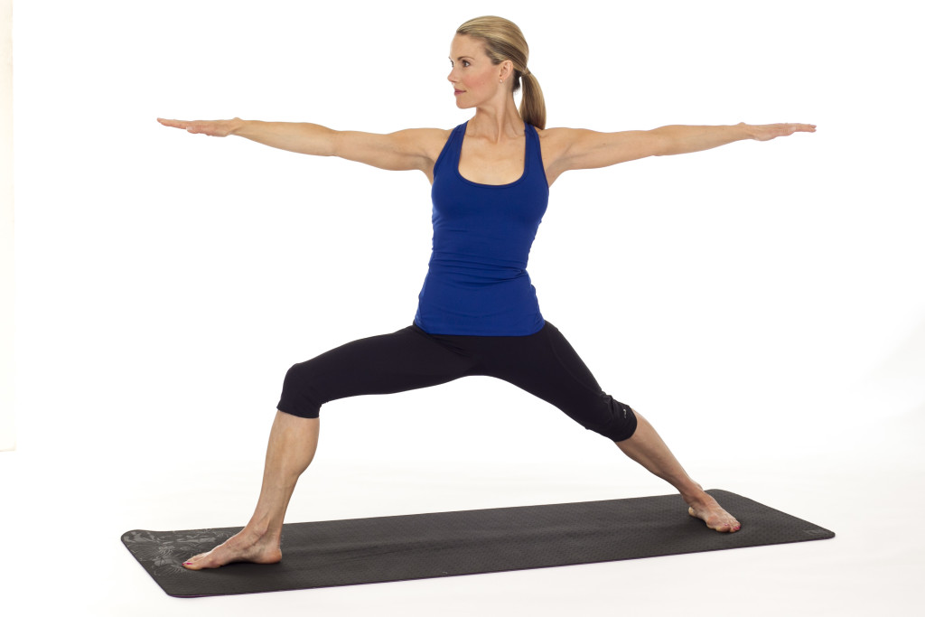 warrior stance of yoga